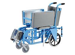 MRT Rollstuhl für adipöse Patienten gefaltet