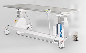 Röntgenliege mit schwimmender Platte